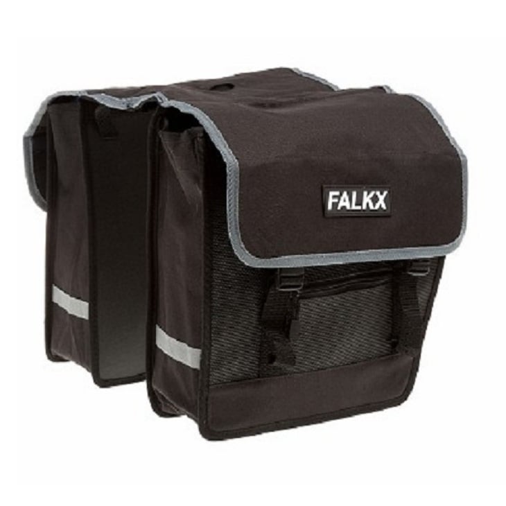 Falkx 26L dubbele fietstas: zwart Falkx 26L dubbele fietstas: zwart