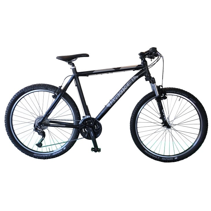 Bikkel A1 ATB MTB 17 inch Shimano Alivio Mat zwart Bikkel A1 ATB MTB 17 inch Shimano Alivio Mat zwart