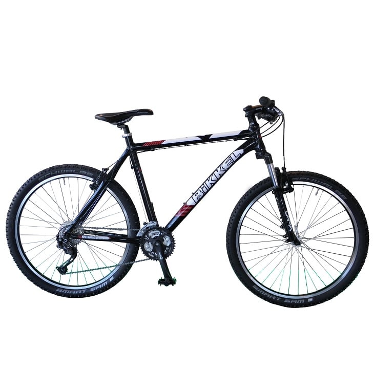 Bikkel A1 ATB MTB 21 inch Shimano Alivio rood zwart Bikkel A1 ATB MTB 21 inch Shimano Alivio rood zwart