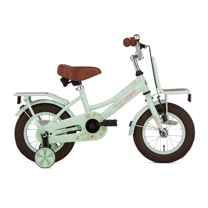 Popal Cooper Bamboo meisjesfiets 12 inch Popal Cooper Bamboo meisjesfiets 12 inch