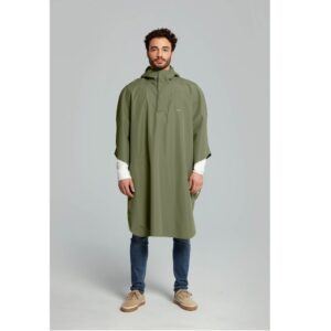 Basil poncho Hoga unisex Olive Green one size