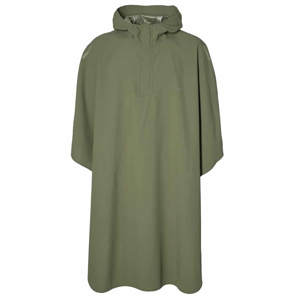 Basil poncho Hoga unisex Olive Green one size