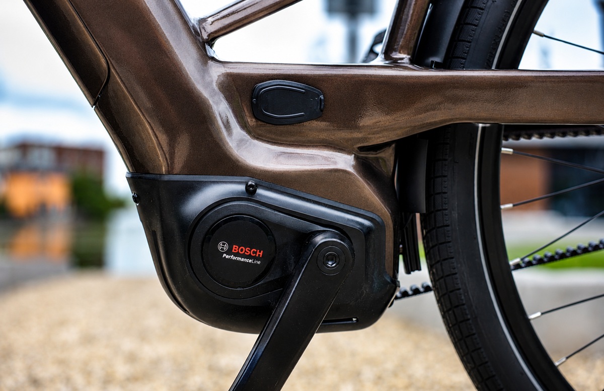 Bosch middenmotor op een elektrische fiets